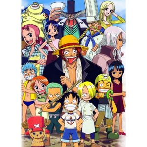 Poster One Piece straw hat pirates. Affiche Décorative Multicolore Poster One Piece straw hat pirates. Affiche Décorative Multicolore