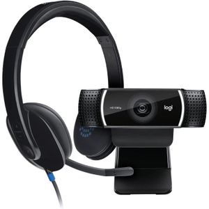 WEBCAM Logitech C922 Pro Stream Webcam + H540 Casque Fila