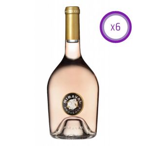 VIN ROSE Miraval - Côtes de Provence - Rosé - 2023 - Lot de 6x75cl