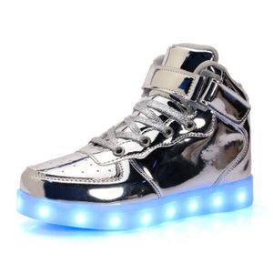 Chaussures De Sport LED Clignotantes Rechargeables USB - Pour Femme Et Homme - 7 Couleurs, Imperméables - 7