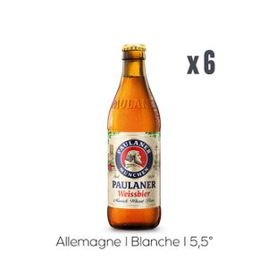 BIERE Pack Bières Paulaner HefeWeiss - 6x50cl - 5,5%