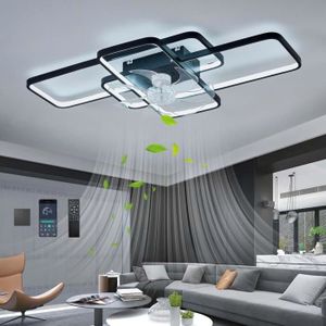 VENTILATEUR DE PLAFOND 120W Ventilateur Plafond avec Lumiere Moderne LED 