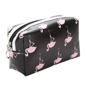 Trousse de Toilette /à Suspendre de Voyage Organisateur cosm/étique pour Femmes Filles Grand Flamingo