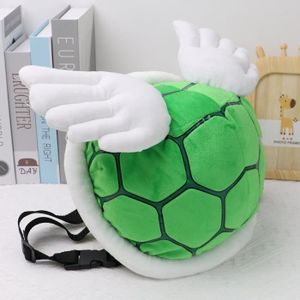 PELUCHE Vert Sac à dos Bowser aux ailes blanches Super Koopa troopa tortue coquille Costume Cosplay peluche douce