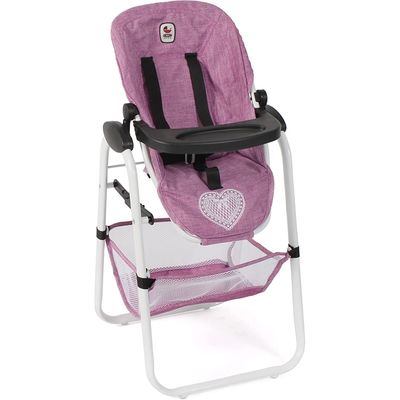 Chaise Haute Pour Poupée Bayer Chic 2000 - Plateau Amovible, Siège Réglable, Pour Poupées Jusqu'à 50 Cm - 3