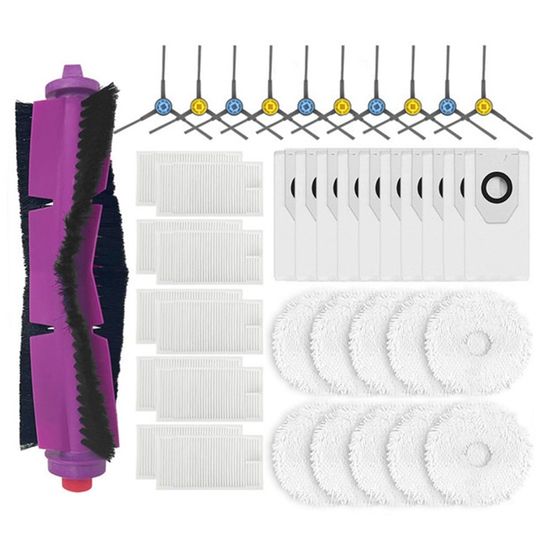 Lot De 8 Brosses Latérales Pour Robots Aspirateurs - Compatible EUREKA, Midea, Obode - En Silicone Durable Pour Nettoyage Des Coins