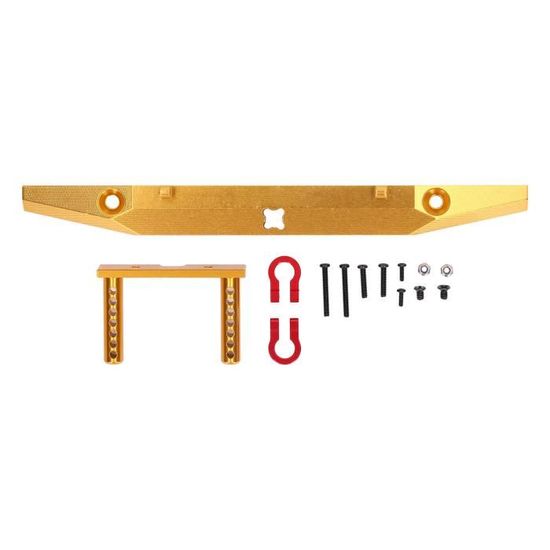 INJORA Pare-Chocs RC Aluminium CNC Pour TRX4M High Trail K10 - Avant Et Arrière, Upgrade 1/18 RC Crawler