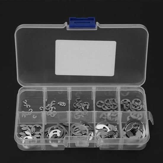 UTRUGAN 120 PCS Clips Circulaire de Retenue 10 Tailles E-Clip n Acier Inoxydable Kit Anneau de Retunue Anneau de Circlips Interne et Externe Circlips Assortiment pour M1.5 M2 M3 M4 M5 M6 UTRUGAN 120 PCS Clips Circulaire de Retenue 10 Tailles E-Clip n Acier Inoxydable Kit Anneau de Retunue Anneau de Circlips Interne et Externe Circlips Assortiment pour M1.5 M2 M3 M4 M5 M6