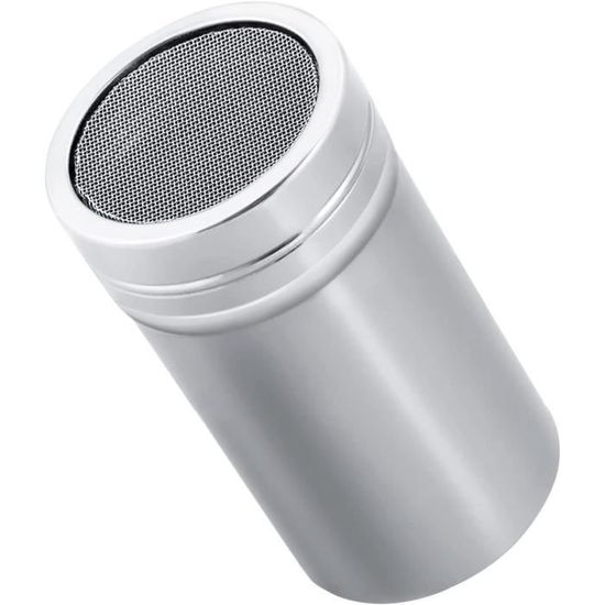 Galenecx Saupoudreuse Inox Shaker Épices - Maille Fine Pour Sucre, Cacao, Sel - Avec Couvercle