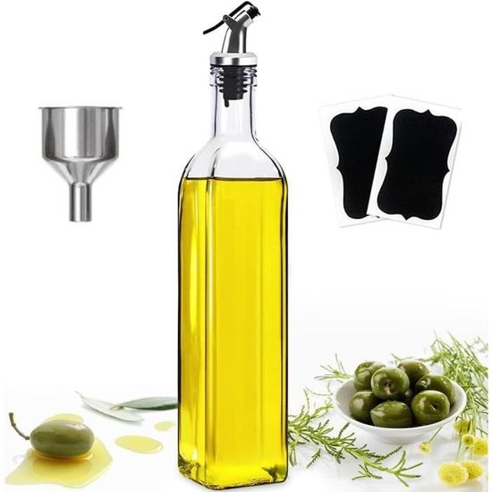 LAM-Distributeur d'huile d'olive Réservoir d'assaisonnement liquide mural  grande capacité bouteilles d'assaisonnement - Cdiscount Maison