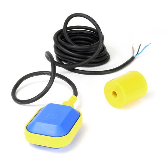 Interrupteur à Flotteur 2m 250V 16A Pour Pompe Immergée - IP68 - Neuf