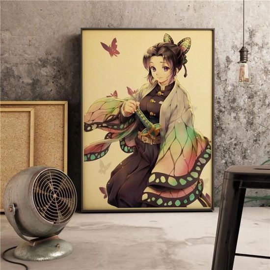 affiche murale rétro Manga, décoration pour la maison, décor artistique, peinture sur toile de qua 30cmX42cm (No frame) -THJR48126