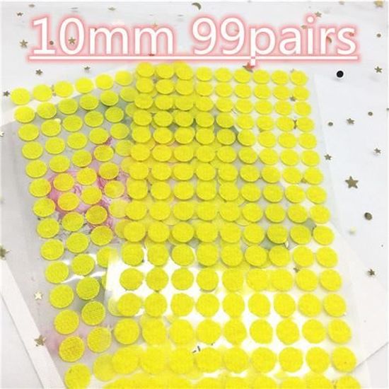 Colles - Adhésifs,Ruban Adhésif Double Face Rond, 50 Paires, Bande De Fixation, Boucle De