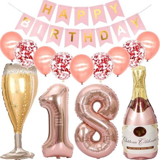 Kit Couronne & Écharpe "18th Birthday" - Diadème Strass & Ceinture Satin (Cadeau Fille 18 Ans)