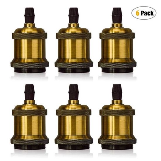 Douilles D'Ampoule E14 à Vis - Lot De 4 - Culot Plat Pour Lustres Et Lampes - Support De Remplacement