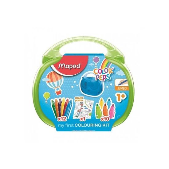 Maped 897416 Color'Peps Malette de Coloriage pour Bébé et Enfant dès 1 Maped 897416 Color'Peps Malette de Coloriage pour Bébé et Enfant dès 1