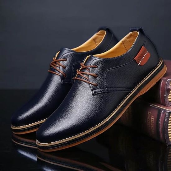Mocassins pour homme Chaussures de ville Bleu Légères et