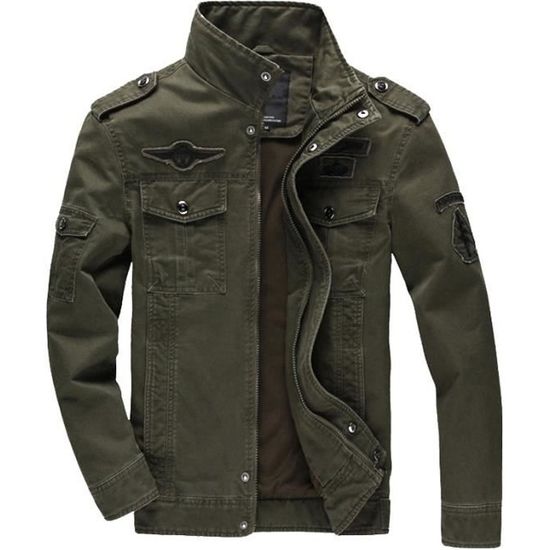 Manteau Homme Vêtements décontractés grande taille Combinaison de vol  Sports de plein air Veste d'outillage de Marque Vêtement