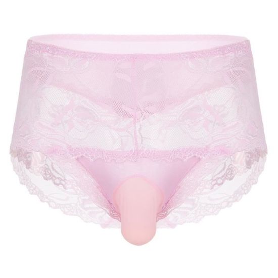 Slip Pour Homme Nouveaux en dentelle sexy taille basse transparents
