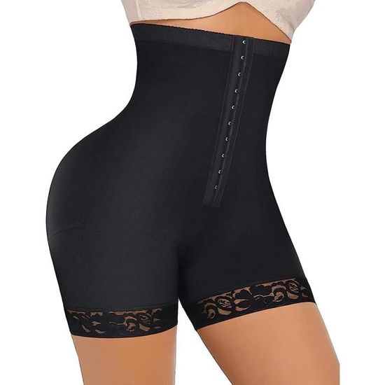 Culotte Gainante Femme Force Moyenne - Taille Haute, Effet Ventre Plat, Liftant Fesses, Entrejambe Coton