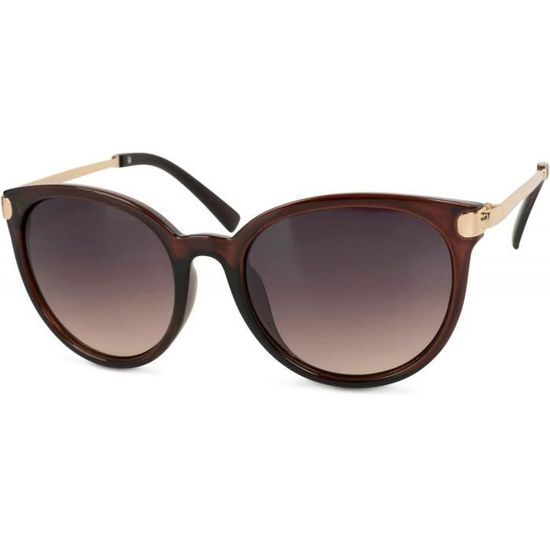 Lunettes De Soleil Yeux De Chat Avec Branches En Metal Verres Ronds Femme Achat Vente Lunettes De Soleil Mixte Cdiscount