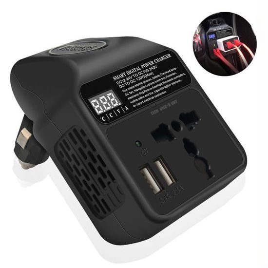 TD® Convertisseur de puissance universel voiture inverseur onduleur TD® Convertisseur de puissance universel voiture inverseur onduleur