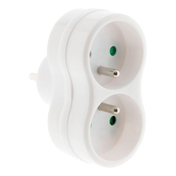 Biplite ZENITECH 2 prises 16A - Blanc