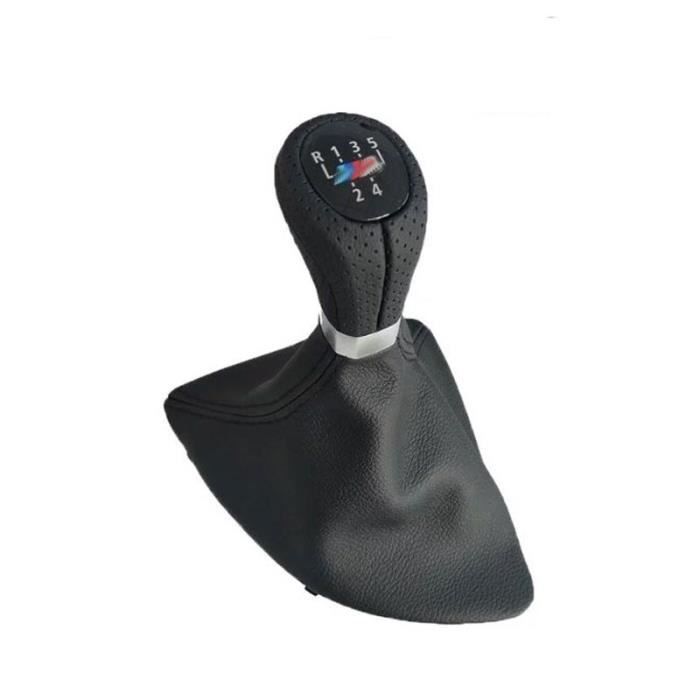 5speed M leather -Pommeau de levier de vitesse de voiture pour Bmw série 1 E81 E82 E87 E88 E90 E91 E92 E93, accessoires de coiffure