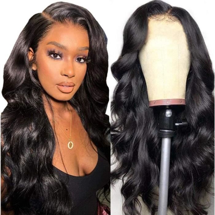 Perruque lace front cheveux naturels brésilienne body wave curly lace wig human hair perruque femme vrai naturelle 26inch(65cm)342