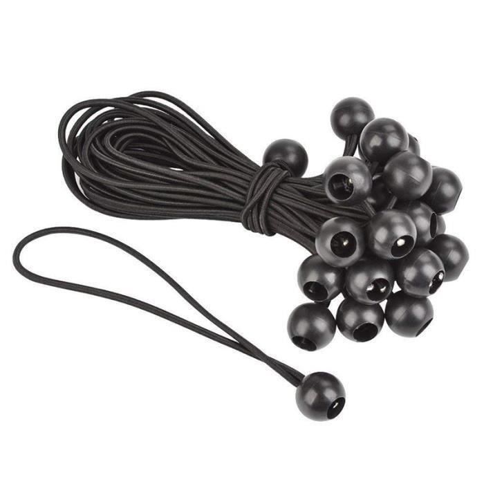 Tendeurs a boule pour Attacher des Bannieres, Bache, Pavillon, Tentes (25Pcs) Da03581