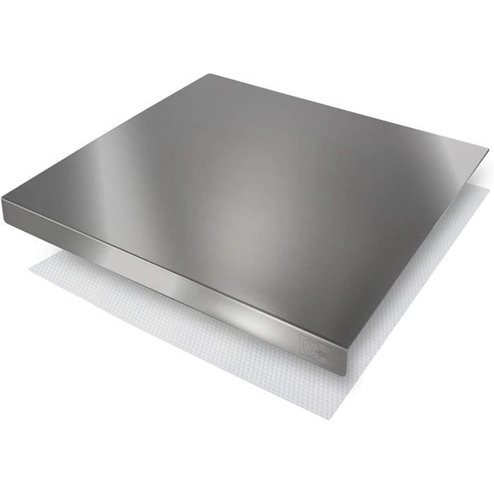 PLANCHE A DECOUPER OneClod Planche agrave Deacutecouper Plan De Travail Cuisine en Acier INOX Satineacute Plateau pour Peacute51