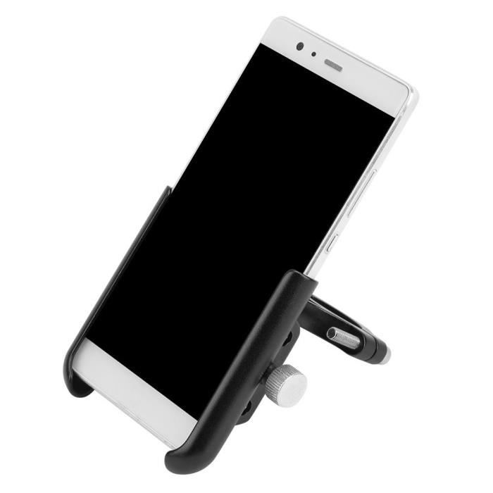 Tbest support de téléphone de moto Support de téléphone portable de 0.7-1.4in de diamètre support de support en alliage