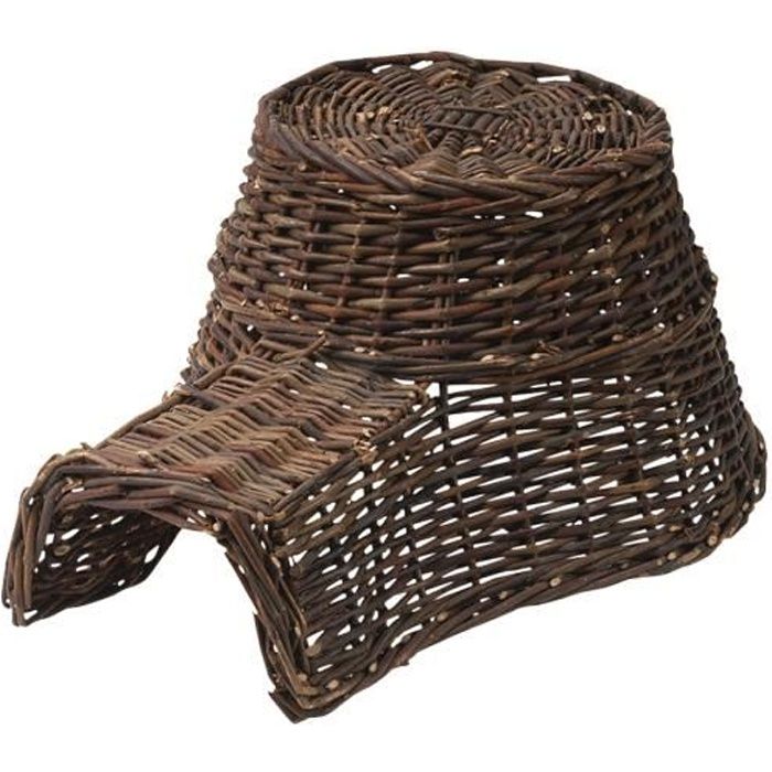 Abri pour hérisson en osier 53x21x41cm