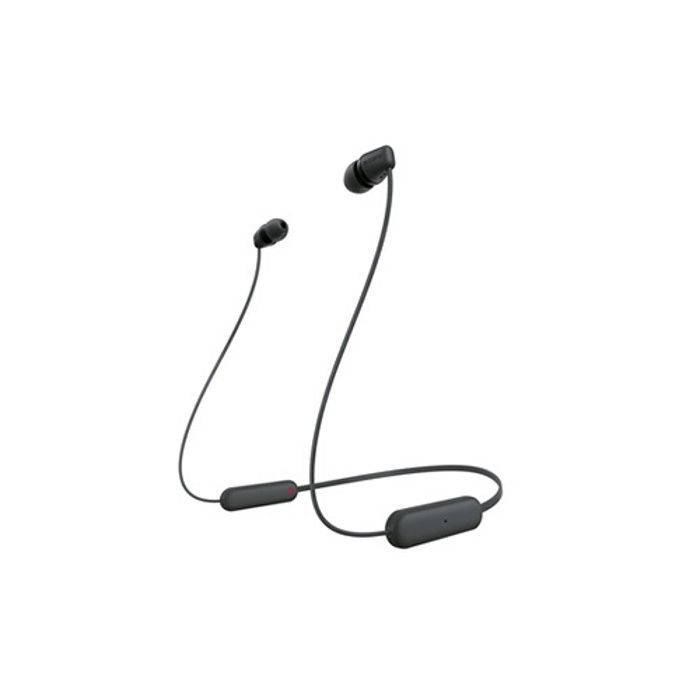 Écouteurs Bluetooth sans fil SONY WI-C100 - Autonomie jusqu'à 25 h -  Noir