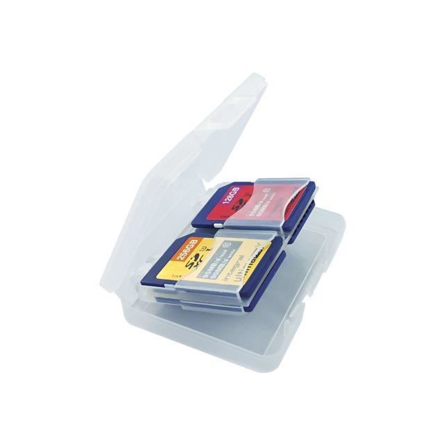 RANGEMENT 4 CARTES MEMOIRES SD OU MICRO SD