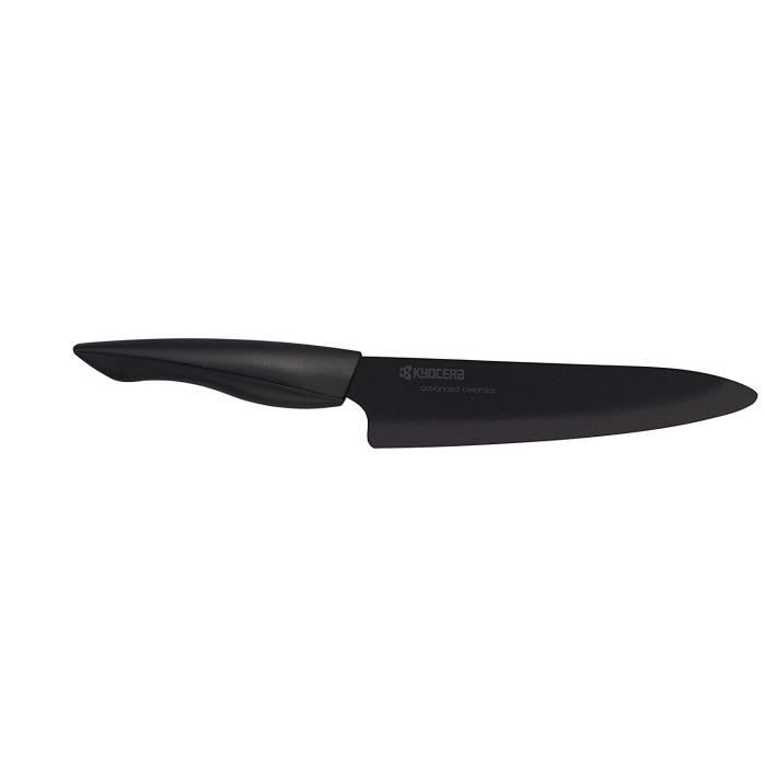KYOCERA ZK-180 BK-BK EU - COMMUTATEUR KVM - ZK-180 BK EU Shin-Couteau du Chef 18 cm-Manche Lame Noire