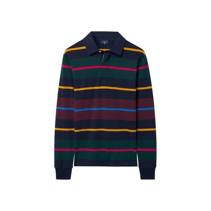 Gant Polo Manches Longues Marine Homme 2005017-433