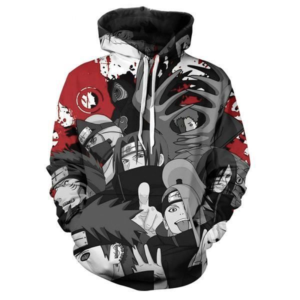 Sweatshirt Homme,2020 nouveau chandail Naruto 3d impression hommes pull décontracté mignon enfants pull à capuche