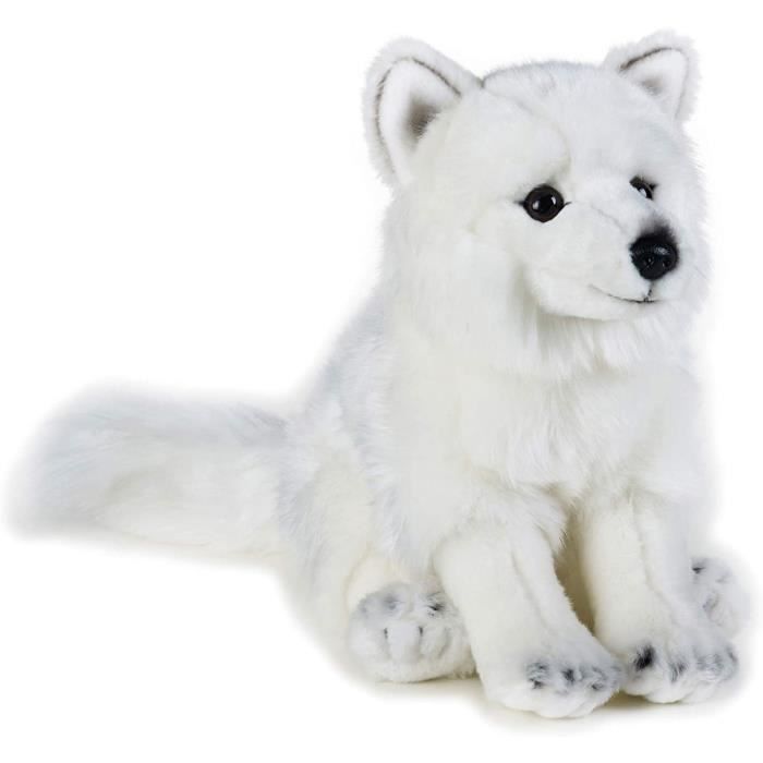 National Geographic renard polaire junior 24 cm en peluche blanche