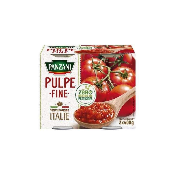 Pulpe tomate fine Panzani - 2x400g