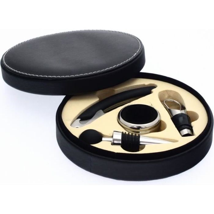 Coffret 4 Pièces Sommelier Noir