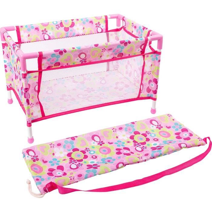Small Foot 11484 lit de Voyage pour poupées, Facile à Monter et démonter,en Tissu Resistant à la déchirure,à partir de 3 Jou 2450