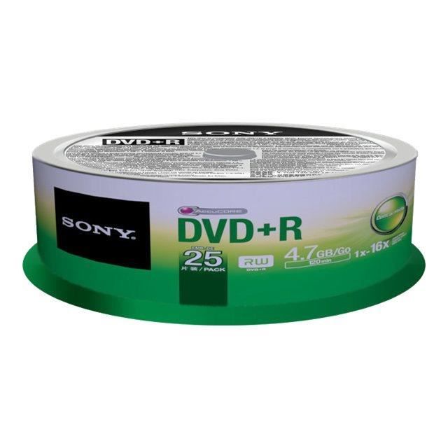Sony 25DPR47SP - 25 x DVD+R - 4.7 Go ( 120 minute…