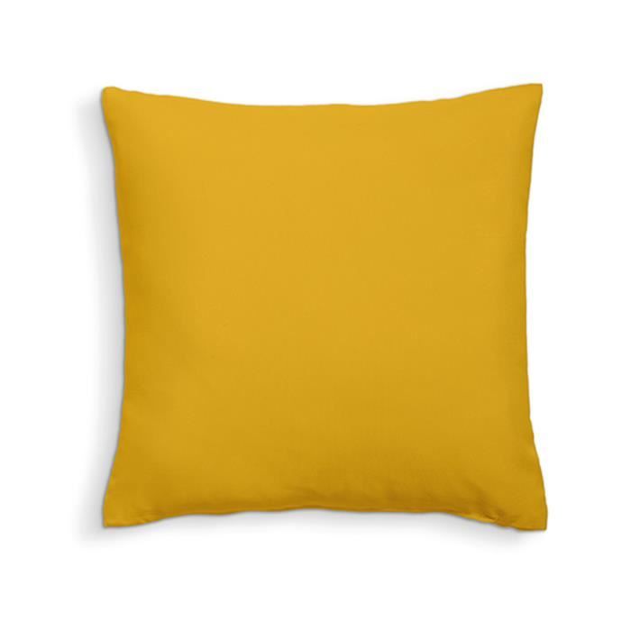 Coussin déhoussable CLASSIQUE 40x40 Safran