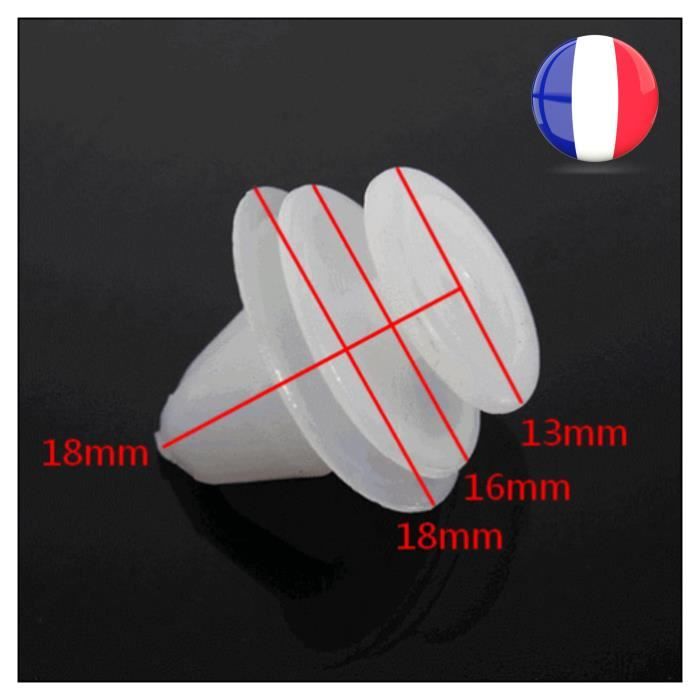 10 Clips Fixation Plastique Habitacle Garniture Portière Porte / Peugeot Citroen