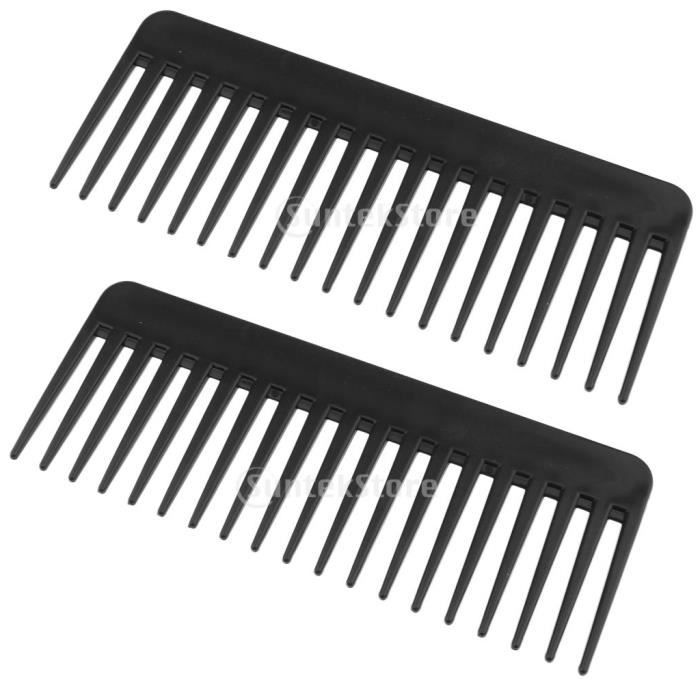 BROSSE MANUELLE - PEIGNE Peigne démêlant 2 pièces à dents larges