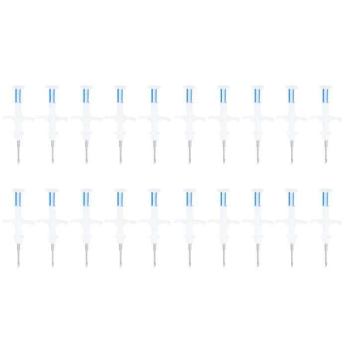 VINGVO Puce RFID animale 20 pièces puces animales implantées étiquette électronique RFID avec seringue pour chien chat poisson