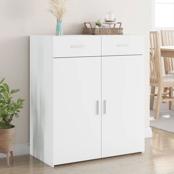 vidaXL Buffet blanc 80x42 5x93 cm bois dingénierie 3281469