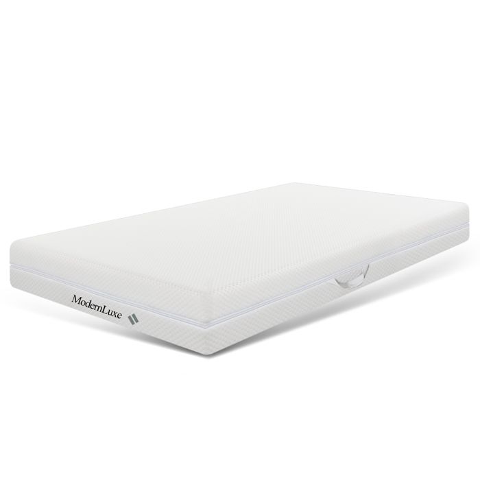 Matelas Mousse Froide 90x200cm - Confort 7 Zones 20cm Épaisseur - Dureté H3&H2 Ergonomique - Avec Poignées De Transport
