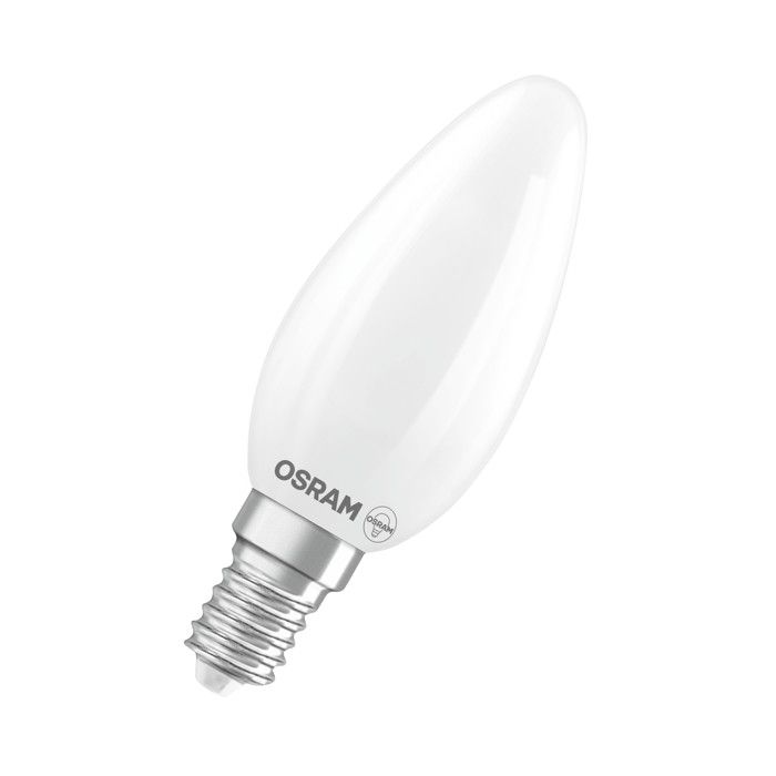 OSRAM Lampe LED Superstar B25 à filament en forme de bougie intensité variable blanc chaud 2 700 K 1 8 W E14 dépolie 250 OSRAM Lampe LED Superstar B25 à filament en forme de bougie intensité variable blanc chaud 2 700 K 1 8 W E14 dépolie 250